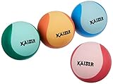 KAISER(カイザー)ハイジャンプ ボール 4個セット KW-446AM4 ピンク・ブルー・グリーン・オレンジ よく弾む 屋外用