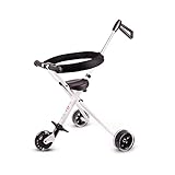 ベビーカー3輪 新型 車輪update 超軽量2.9kg 三輪ベビーカー ハンディーキッズスクーター 36ヶ月~96ヶ月頃対象 ストラップ付き（ホワイト）