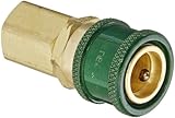 Eaton Hansen GR604 Brass 600 Series Oxyacetylene Service, Coupler Socket, 1/4 Body size x 3/8 NPT Fe