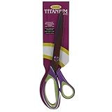 High quality Titanium Dressmaker Scissors, 10", Purple/Green