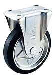 TOYO プレス製ゴムキャスター固定金具付100パイ TK100C