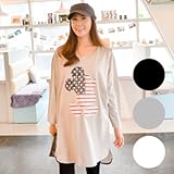 授乳・マタニティウェアキャラプリント授乳Tシャツワンピ SOD7013 FREE(フリー) WHITE(ホワイト)