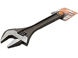 Prasertsteel Quenching Adjustable Wrenches BAHCO 6 inch ( Black )