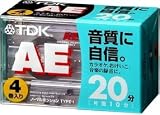 TDK オーディオカセットテープ AE 20分4巻パック [AE-20X4G]