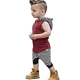 Domybest ベビー服 男の子 セットアップ 上下セット ｔシャツ+ハーレムパンツ 2点セット フード付き キッズ 赤ちゃん 春 夏 秋 カジュアル ルームウェア セットアップ お出かけ 普段着 