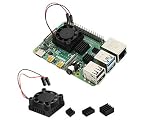 Easycargo Raspberry Pi 4 ヒートシンク ファン キット 冷却クーラー Raspberry Pi 4 B, Raspberry Pi 3 B+ 25mm 5V用