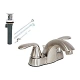 EZ-FLO 10377 Two-Handle Lavatory Faucet with Pop-Up [並行輸入品]