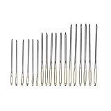 Dagly(TM) 18Pcs /ロットゴールドヘッドビッグアイズニードル5.2センチメートル6センチメートル7センチメートルステレオ刺繍縫い針クラフトDIY裁縫ツールアクセサリー