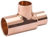 B & K LLC – 3 / 4 x 1 / 2 x 3 / 4インチWrot銅Tee