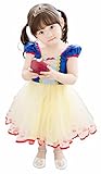 Cohaco Girl's Princess Baby Snow White Style Costume Party Dress with Tiara Clip (2T - 3T) [並行輸入品]