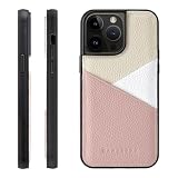 HANATORA for iPhone 14ProMax ケース 本革 耐衝撃 スマホケース スマホ カードポケット パステルカラー シュリンクカーフレザー ギフト マグネットなし ピンク PSP-14ProMax-Pink