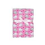Baby Gear Plush Boa Ultra Soft Baby Girls Blanket 30 x 40 Pink Bears & Hearts by Baby Gear