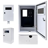 EV・PHEV電気自動車用 充電ケーブル コンセント 収納ボックス ブレーカー ボックス 充電ケーブルオーガナイザーケース 電気自動車充電ステーションボックス 電気自動車充電器ホルダー ev boxタイプ コンセント ev充電器 ホルダー evケーブルケースドア右開き 電源ボックス 配電ボックス 通気穴 充電保護 盗難防止 屋内外兼用(ホワイト：既設コンセント用, 60*40*20cm)