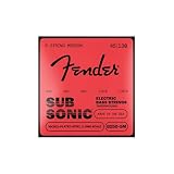 Fender フェンダー エレキベース弦 SubSonic™ 8250-5M Bass Strings, Taperwound Nickel-Plated Steel, 5-String, Long Scale, Gauges .045-.130, (5)
