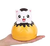 aoligeジャンボSquishyキュートイエロー猫Bread Kawaiiクリーム香りつきVery Slow Rising Decompression Squeeze Kidsシミュレーションおもち