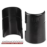 Apex Wire Shelving Shelf Lock Clips for 1 Post Shelving Sleeves Plastic Black 4 Pairs / Pack Fits Al