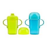 Boon Sip Tall Firm Spout Sippy Cup, 10 Ounce,Blue/Green, 2-Count (Discontinued by Manufacturer) by B