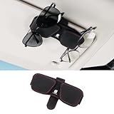 【アルファード専用】車用 メガネ ホルダー ALPHARD 専用ロゴ サングラス クリップ 車 アルファード 10 20 30 40 系 車用 収納 チケット カード 眼鏡 ホルダー サンバイザー レザー製 取り付け簡単 カー 用品 アクセサリー 選べる3色(ブラック,アルファード専用)