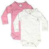 Preemie Long Sleeve Kimono One Piece With Mittens ( 2 - Pack )