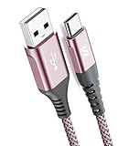 USB Type C ケーブル【1M/1本セット,急速充電】Sweguard タイプc ケーブル USB C iPhone 17 16/iPhone15充電器 Type-c アイフォン15/いphone15 pro Max,iPad Pro,Samsung Galaxy S26/S25/S24/S23,Sony,Xiaomi,Huawei,Pixel,usb type-c機器と互換性があり-ピンク