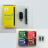 健康応援団 プルームテック互換性 Smart1 スターターセット スマートワン (スターターキット&カートリッジ2個セット) 電子タバコ マットブラック たばこ味×メンソール