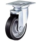 ハンマーキャスター:ハンマー Jシリーズ 自在 ゴム車B入り150mm 420J-RBB150-BAR01 型式:420J-RBB150-BAR01