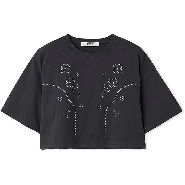 Amazon | [ファーファー] Mai Kiseコラボ/サボテン刺繍Tシャツ | T