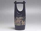 【Ｂ級品】おしどり　手付き黒一輪挿し
