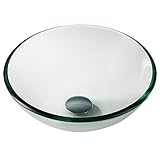 Kraus gv-101 – 14-so 14 "クリアガラスバスルームシンク容器のみ、 GV-101-14 1