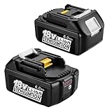 Avoltix マキタ 18V バッテリー BL1860B 互換 対応 マキタバッテリー 6Ah 電動工具用 マキタ18V電池 電池残量表示機能 PSE認証済 1億円の製造物責任険付 (BL18602個)