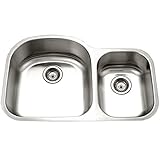 Houzer Eston 70 / 30 " Double Bowl Smallボウル右stc-2200sr-1 Right Side Prep STC-2200SR-1 1