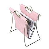 オフィスデスクトップ本棚小さな北欧リビングルームブックバスケット新聞ラッククリエイティブマガジンラック装飾品ハンドル付きドキュメント収納ラック ##