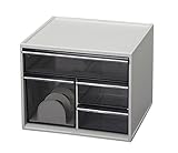 アイリスオーヤマ 小物 キャビネット KC-240R デスクチェスト ライトグレー　KC-240R ポイント10倍