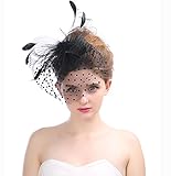 女の子のヘッドバンド、女性ロイヤルヴィンテージ結婚式の帽子ダービーパーティーキャップのヘッドバンドとフォーククリップのティーパーティーヘッドウェア