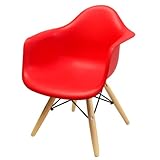 イームズキッズチェア(肘付き)樹脂レッド【リプロダクト品】