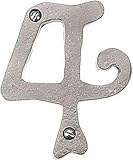 アトラスホームウェアscn4l-brn 5.5-inch Largeスクロールnumber-4 in Brushedニッケル