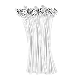 Aquafix キャンドル芯 100本セット 綿キャンドル材料 ろうそく芯 ワック ジェルキャンドル向け/DIY手作（20cm）