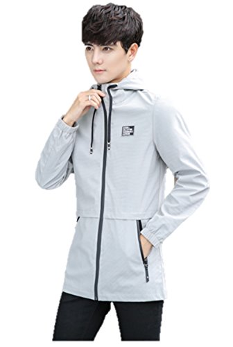 メンズ アウター ジャケット ウィンドブレーカー フード付き ハーフ丈