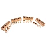 bettal 4pcs /セット教育木製子供Montessori円柱ソケット早期開発教育おもちゃ
