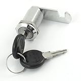 DealMux 2個の引き出しは鍵ワット19ミリメートルDiaのスレッドシリンダーカムロックのロックファイルキャビネット