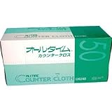 東京メディカル:東京メディカル カウンタークロス 大判 61x61cm ホワイト 50枚入り FT-150 型式:FT-150（1セット:50枚入）