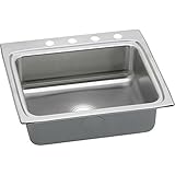 エルケイlr2522グルメ25 " Single Basin 18ゲージステンレススチールキッチンシンクfor、 8.13 x 22.00 x 25.00 inches LR25224 1