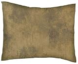 SheetWorld Crib / Toddler Percale Baby Pillow Case - Marble Brown - Made In USA by sheetworld