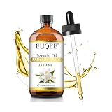 EUQEE アロマオイル ジャスミン エッセンシャルオイル 天然100％ 精油 大容量118ML ジャスミンオイル アロマディフューザー用 贈り物に最適