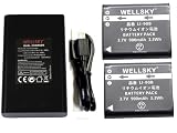WELLSKY LI-92B LI-90B DB-110 互換バッテリー 2個 + UC-90 UC92 BJ-11 [デュアル] USB Type-C 互換充電器 1個 純正品と同じよう使用可能 残量表示可能 純正 互換バッテリー共に充電可能 GRIII WG-6 G900 GR IIIx WG-7 WG-8 G900SE