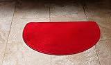 (Red) - 1 Piece Premium Slice Luxury Acrylic Rug 18"x"80cm Made with 100% Polypropylene. (Red)