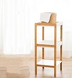 GRJH® コーナーシェルフソリッドウッドはパーティションストレージラックに落ちるシンプルな和室バスルームのストレージラック 防水性と耐久性 ( サイズ さいず : 33*36*79cm )