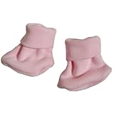 【未熟児】【低出生体重児】【早産児】【NICU】用　ベビー服：ブーティーソックス　ピンク (2300-3000g)