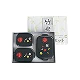 竹炭入り電子レンジ容器３点セット　Ｍ－６７４
