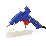LANMU グルーガン プロ小型グルーガン 溶融グルースティック 30本付 ホットメルト 強力粘着グルー クイック修復 便利な接著剤道具 グルースティック 透明 7mm*270mm DIY•仕事に最適